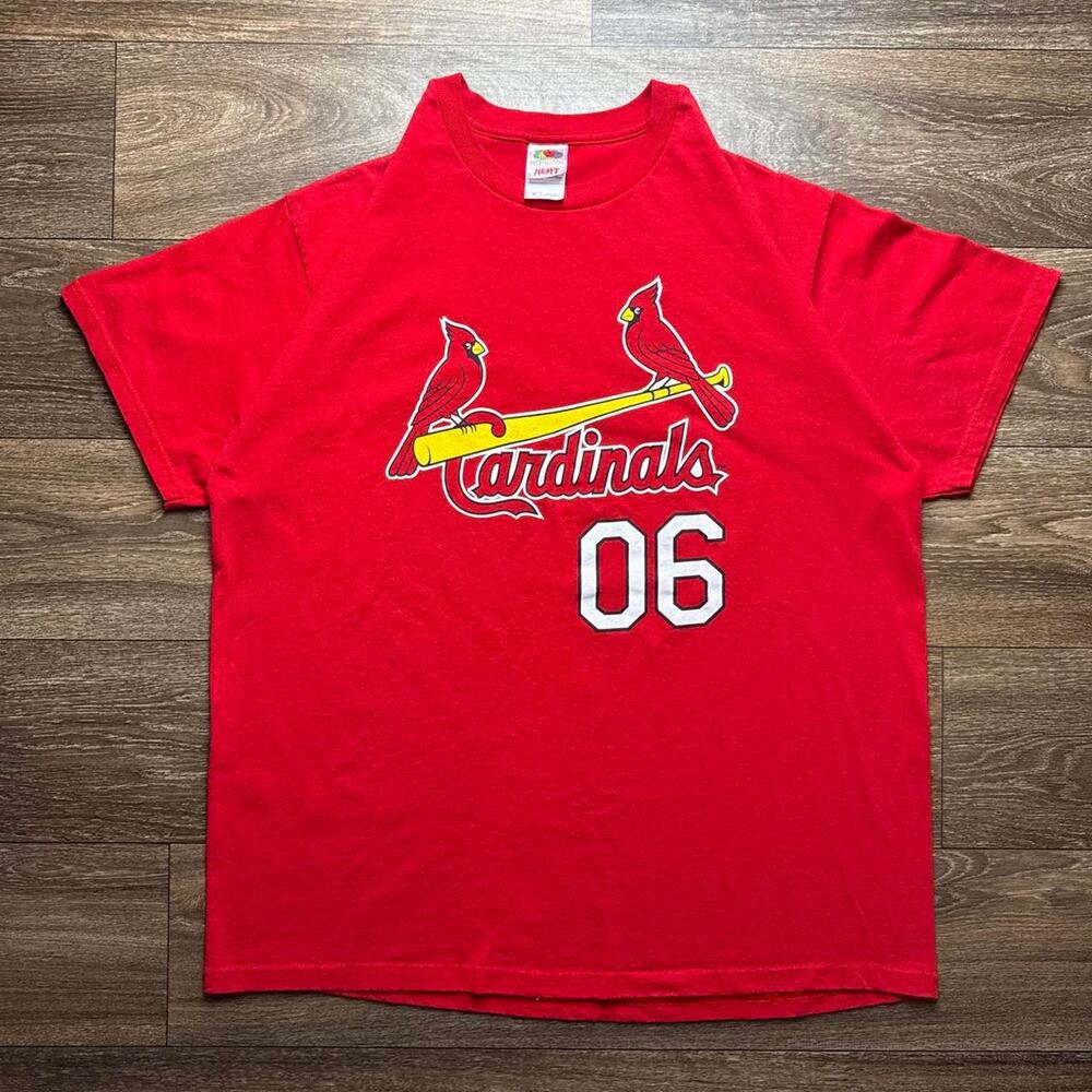 Red 2006 St. Louis Cardinals World Series Graphic Tee